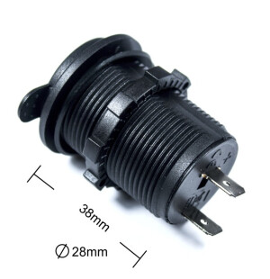 FOUR Connect 4-600152 vedenpitävä pistorasia 12/24V image